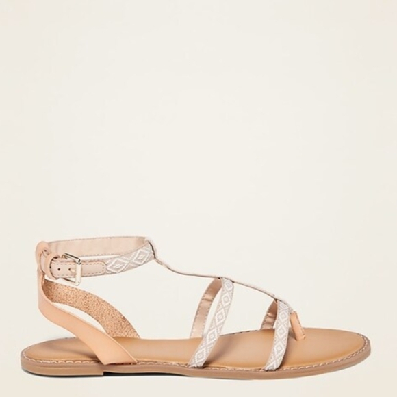 Old Navy Tan Strappy Sandals Casual Elegance - Picture 9 of 9